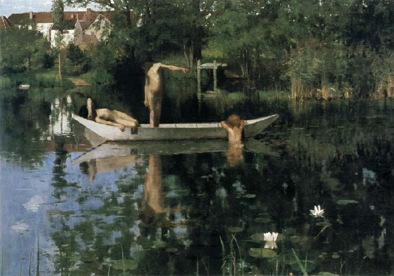 William Stott of Oldham The Bathing Place china oil painting image
